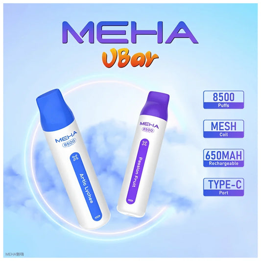 魅嗨MEHA VBar小白條8500口拋棄式一次性電子煙❤️